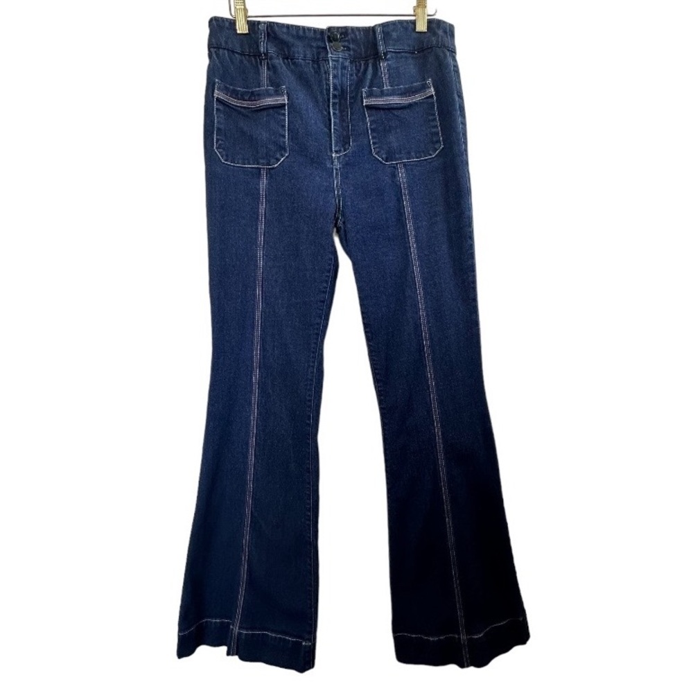 Pilcro and the Letterpress Anthropology Flare Leg High Waisted Jeans Size 30